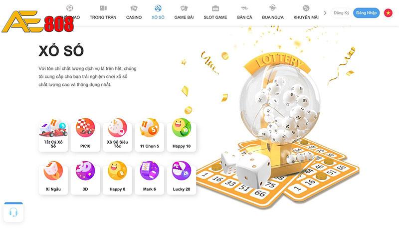 Những ưu điểm tại sảnh game xổ số lô đề Ae888